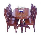 đóng bàn ghế ăn gỗ tự nhiên nhiều mẫu mã