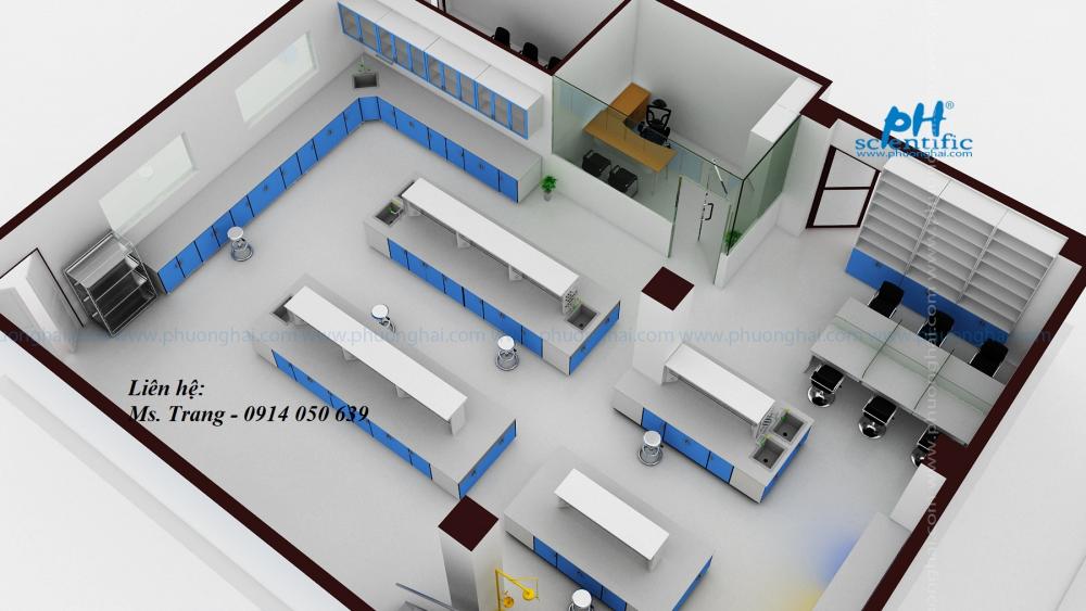 Thiết kế nội thất phòng thí nghiệm